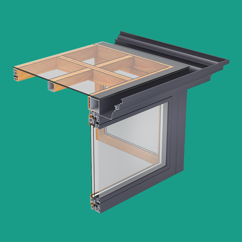 90阳光房立面双内开纱扇可拆卸
