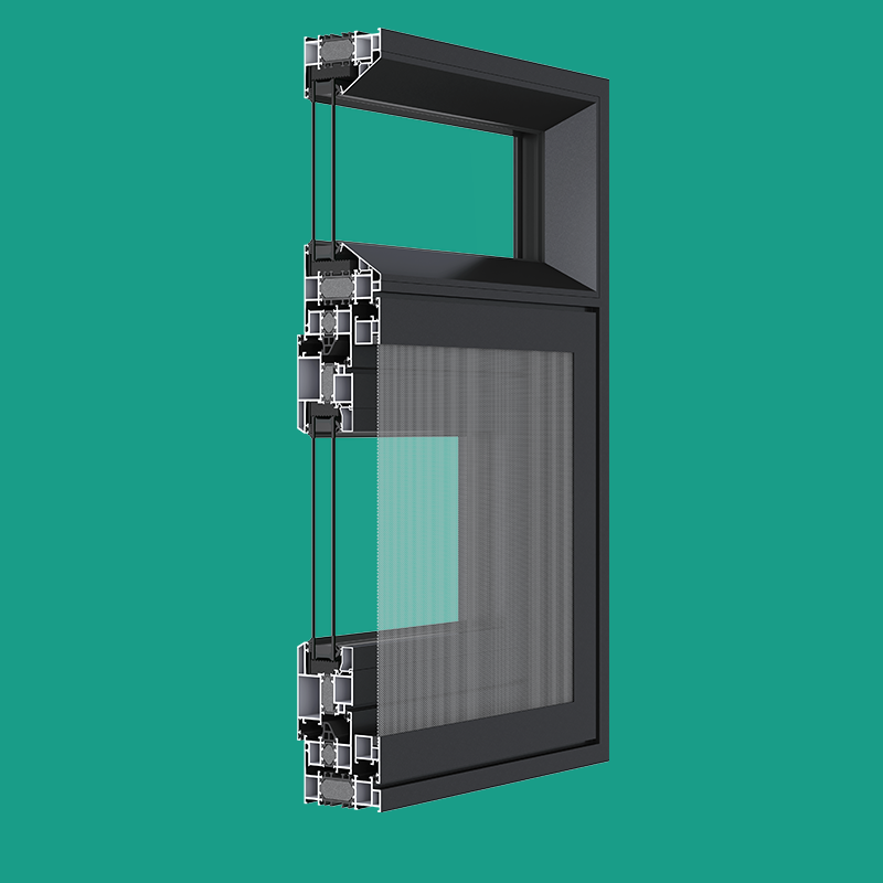 尊享95X纱扇内开玻扇外开